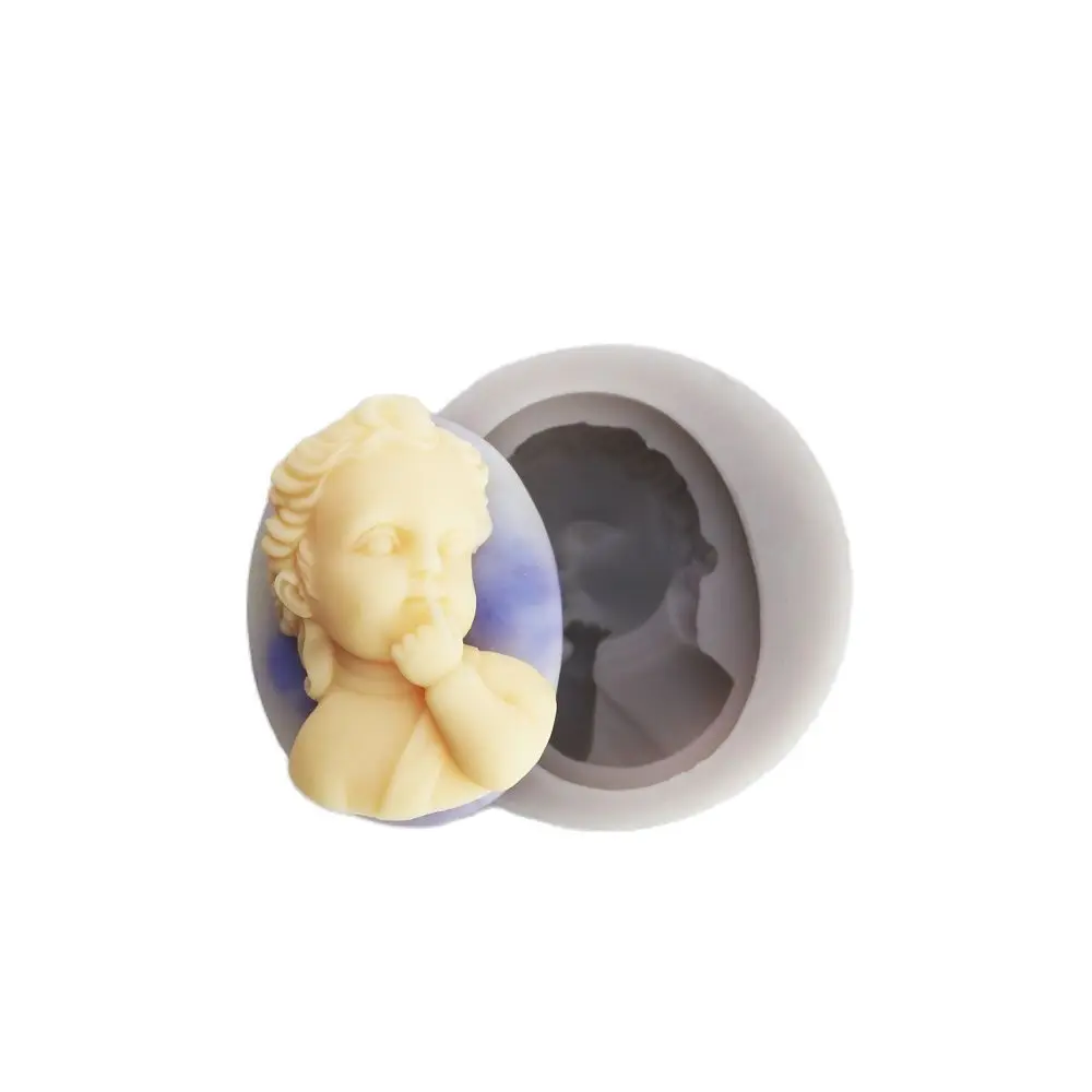 3D Baby Sucking Finger Silicone Chocolate Mold Sugarcraft Fondant Cake Decorating Candy Baking Mould Boy Brooch Cameo Tool DIY image 3