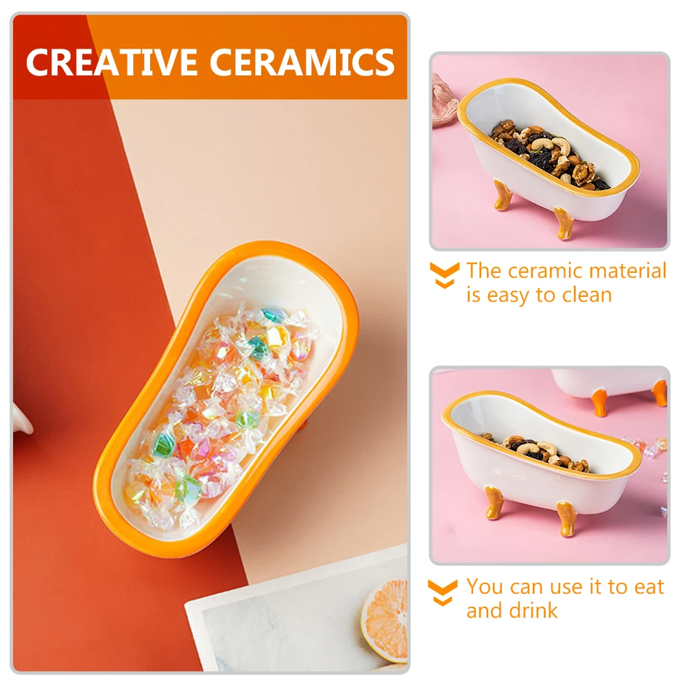 

Creative Ceramic Ice Cream Bowl Dessert Bowls for Sundaes Footed Mini Fruit Serving Bowl Ideal for Birthday Wedding Party