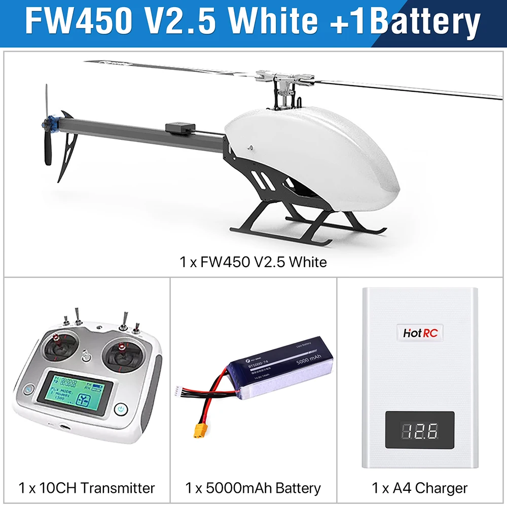 BAY CÁNH FW450 V2.5 RC Máy Bay Trực Thăng Cho Người Lớn Điều Khiển Từ Xa RTF GPS Ứng Dụng Tự Động Quay Về RC Drone Trực Thăng RC Đồ Chơi RC Một Phần