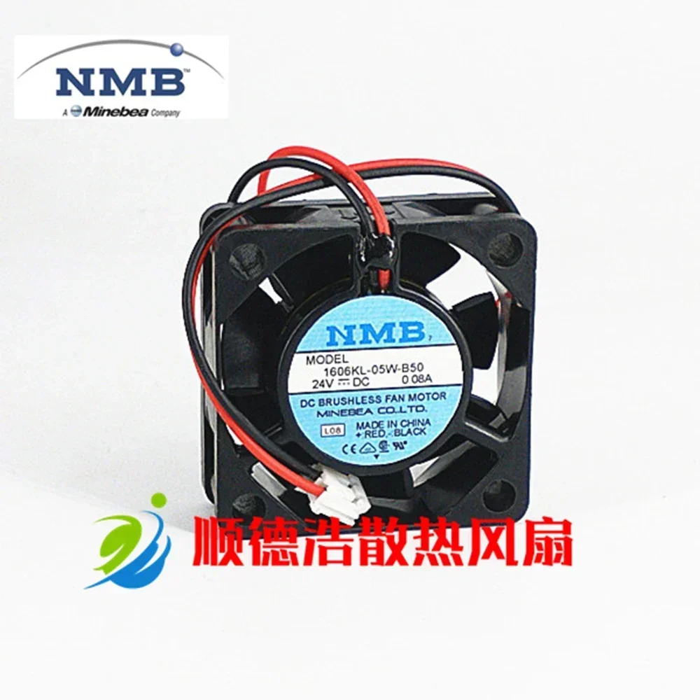 

+Новинка для вентилятора 1606KL-05W-B50 DC 24 В 0,08 А NMB 40*40*15 мм 4 см