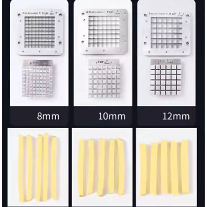 Cortadora de patatas eléctrica, máquina comercial automática para patatas fritas, pepino, rábano, lechuga, patata dulce, rebanadora de tira larga