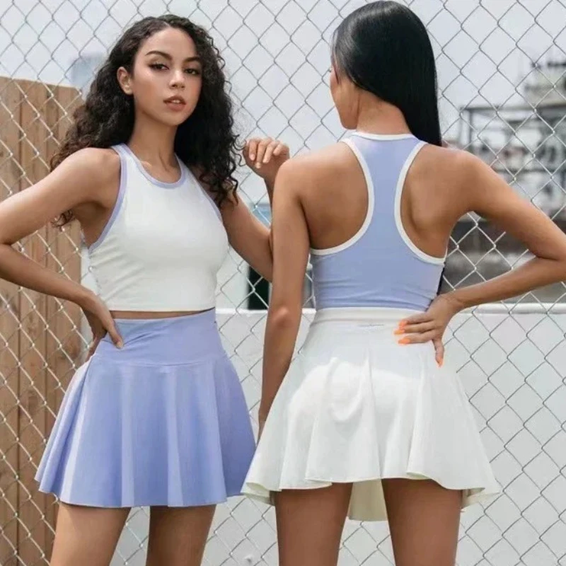 

Women's golf wear tennis trouser skirt women's sports vest shorts sports suit Badminton gym outdoor quick-drying fitness wear