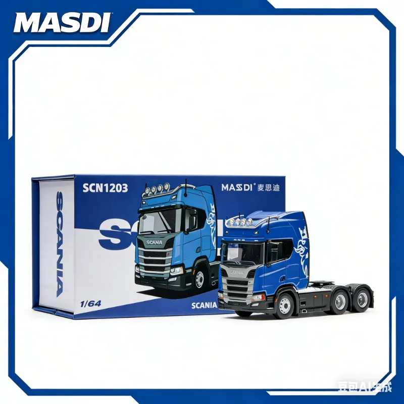 

Новая модель MASDI 1:64: Статическая коллекционная модель фронтального погрузчика Scania R500 из сплава для взрослых коллекционеров