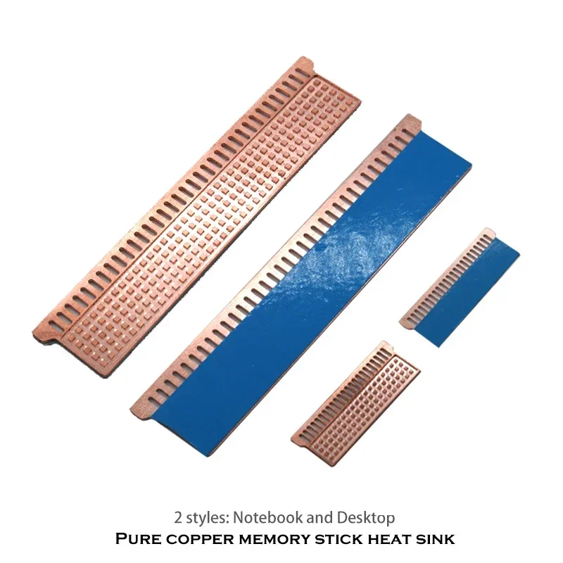 مبدد حرارة من النحاس النقي لتبريد ذاكرة سطح المكتب للكمبيوتر المحمول، مشعاع تبريد VRAM للكمبيوتر #6
