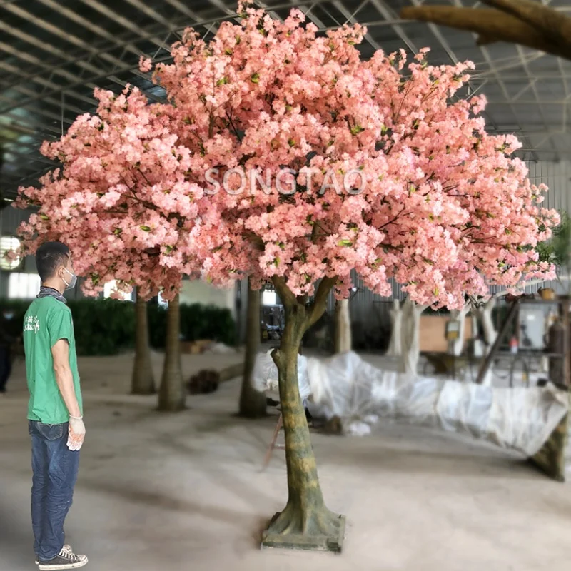 Custom. songtao 300cm indoor outdoor wedding decorative pink sakura flower tree Artificial Cherry Blossom Tree