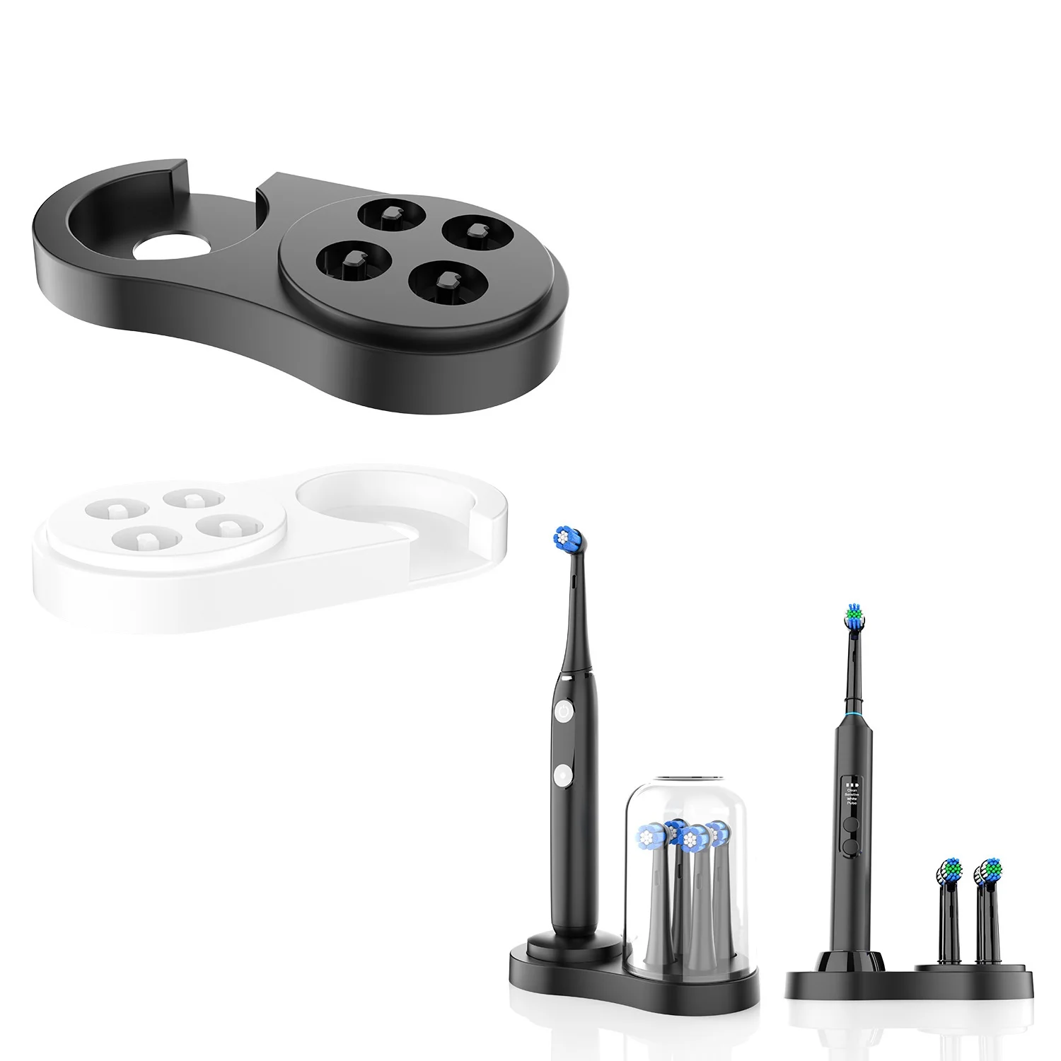

Toothbrush Holder and Charger Base for Oral B iO Series & EB Round Head Series Electric Toothbrush , Toothbrush Storage Bracket