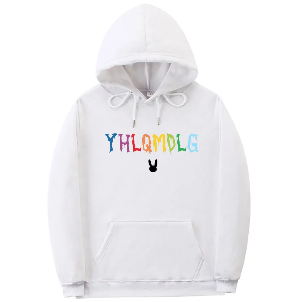 Bad Bunny YHLQMDLG Hoodie Men Women Cotton Hip Hop Hoodies Unisex Fashion Harajuku Sweatshirt Pullover Man Oversized Sweatshirts