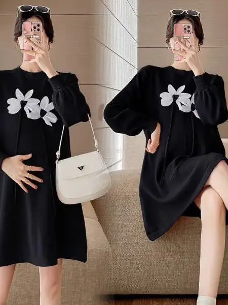 

Европейский свитер средней длины больших размеров Dr, вязаная зимняя повседневная прямая юбка-труба, длинная круглая юбка Ne Dr