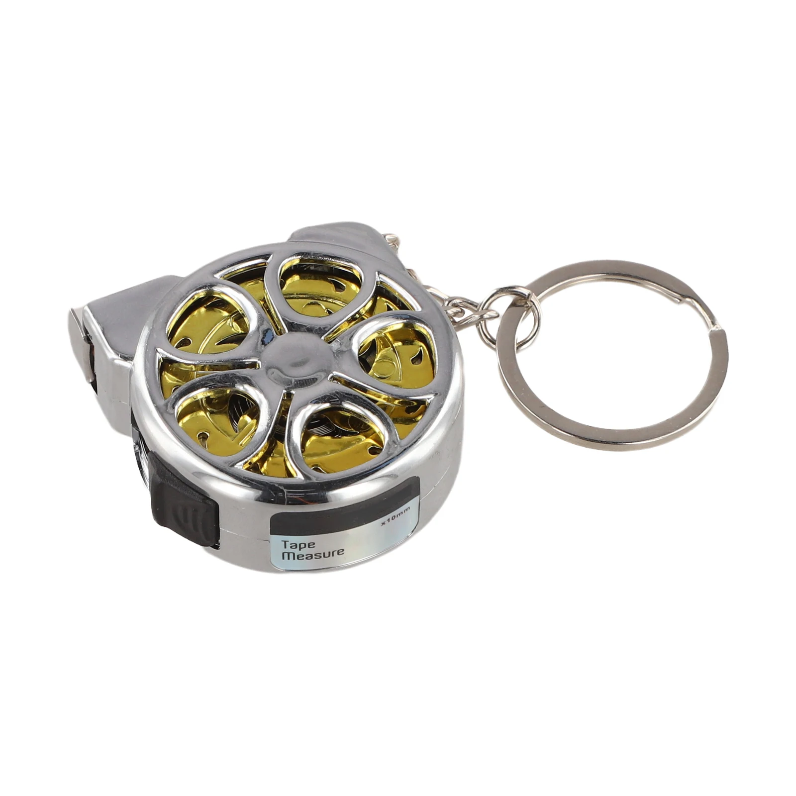 1pc 2 Meter Stainless Steel Metric Tape Measure Retractable Measure Ruler Multipurpose Measuring Tool 42x42x20mm