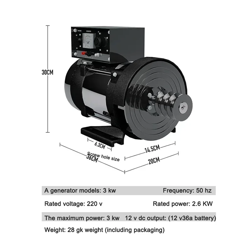 Small Generator 3KW Single-Phase Stand-Alone 220 V oline All-Copper  Appliances Air-Conditioning Refrigerator