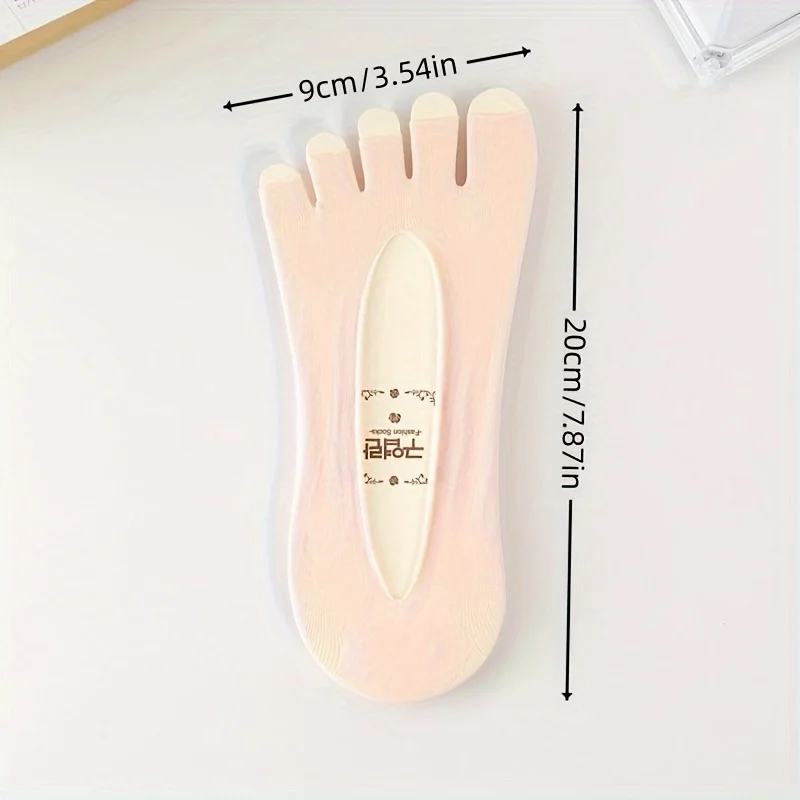 4 stuks/2 paar vijfvingersokken, ademend en zweetabsorberend, korte fluwelen teensokken, geschikt voor reizen, kamperen en bijeenkomsten