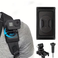 360 ° Bolsa de rotación para mochila, soporte con correa para el hombro para GoPro 13 12 11 DJI Action 5Pro 4 3 OSMO 360 Insta 360 X5 X4, accesorio de soporte