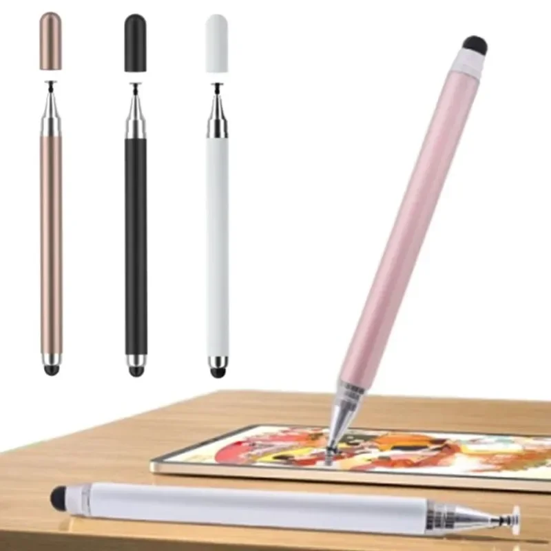 Lápiz óptico Universal 2 en 1 para tableta móvil Android Ios teléfono iPad accesorios tableta de dibujo lápiz táctil de pantalla capacitiva