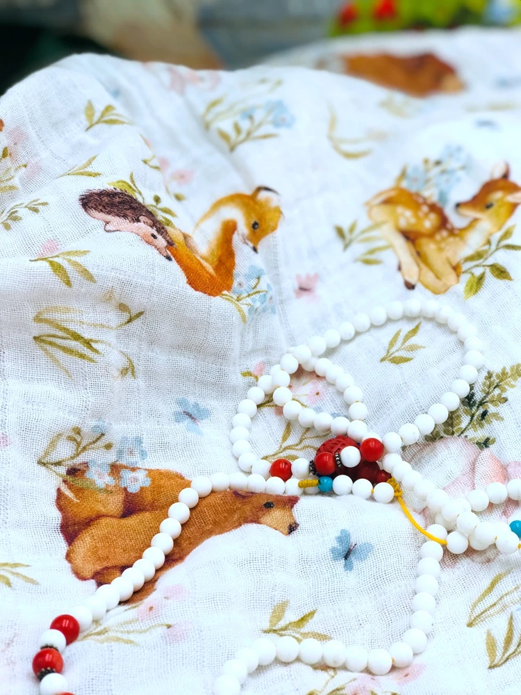 تزلف حمام الطفل شيالة أطفال الطفل بطانية من الموسلين قماط الوليد بطانية قماط تلقي بطانية للرضع حديثي الولادة #2