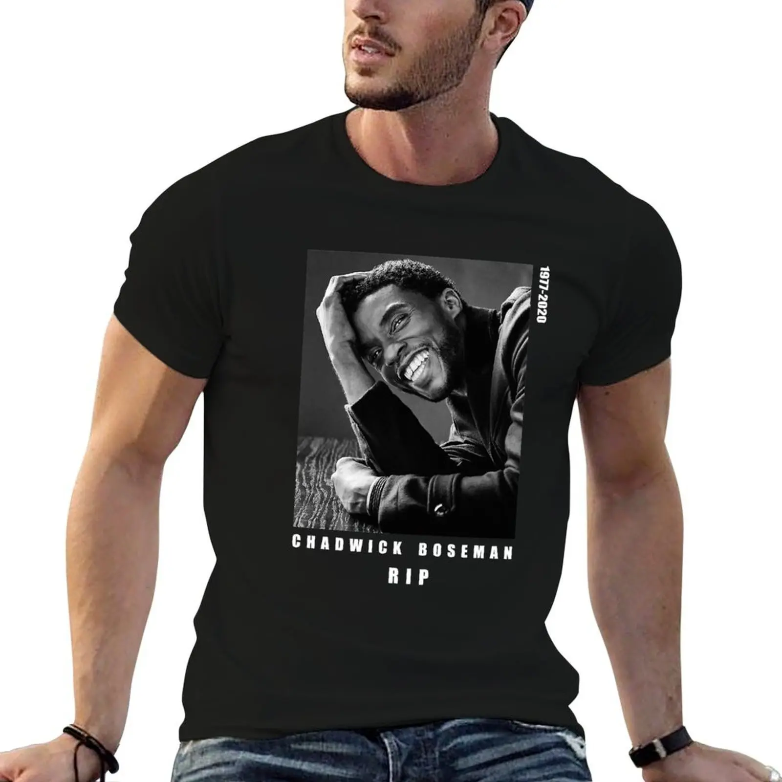 

Chadwick Boseman, RIP Chadwick Boseman, Black Panther, Rest in Peace Chadwick Boseman Tribute T-Shirt t shirts designer T-Shirt
