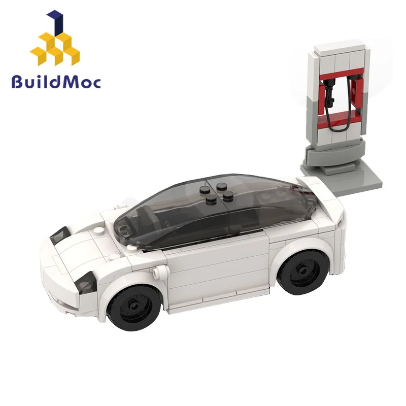 BuildMOC Tram Model Set Compatible with Lego Blocks Creative Technique Boy Gift Ornament Ideal for Building Toys