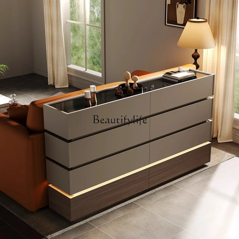 

Bedroom chest simple modern bedside cabinet against the wall storage