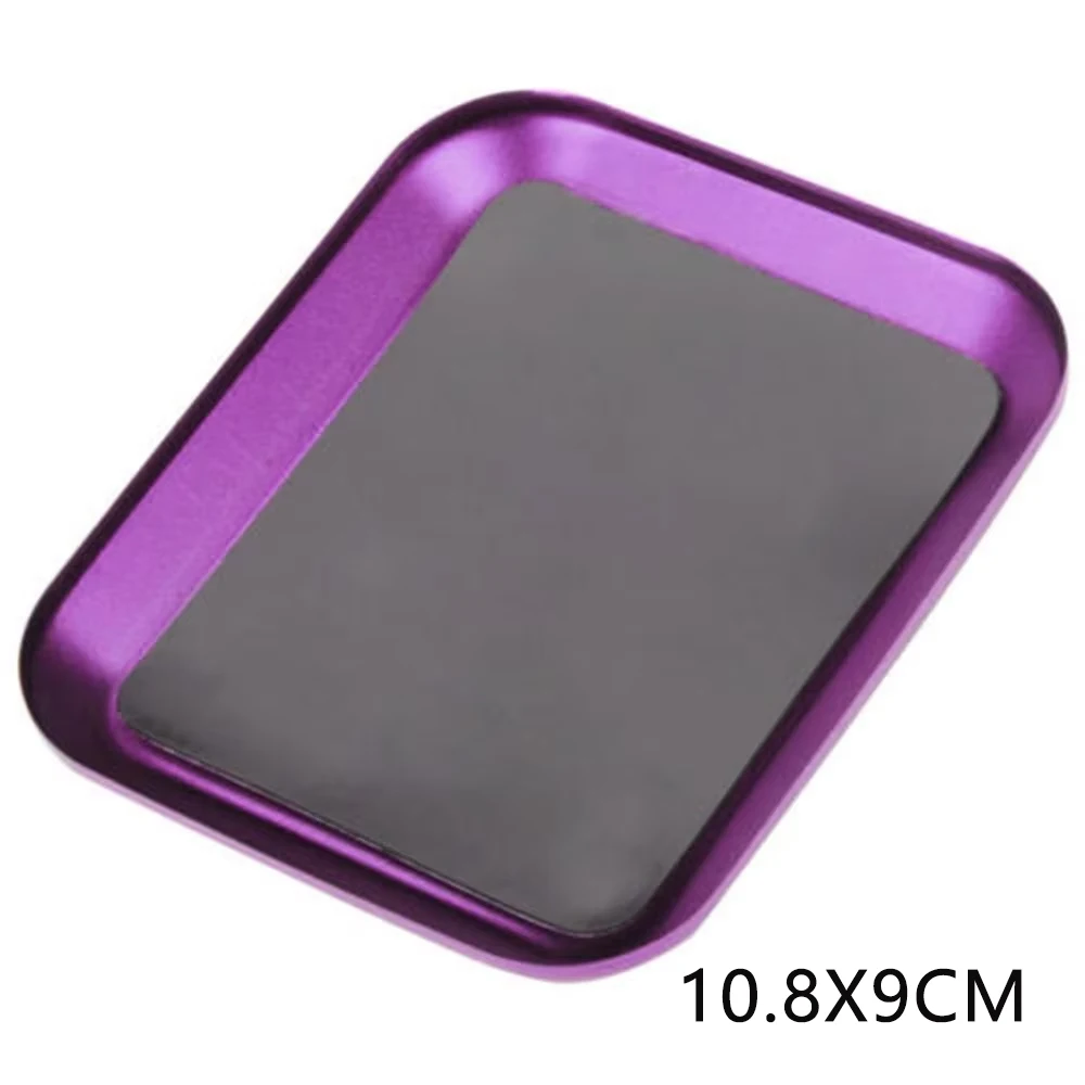 RS 98*98*11mm CNC Aluminium Magnetische Schroef Lade Moer Pakking Opslag Tool voor RC Auto boot Vliegtuig Model