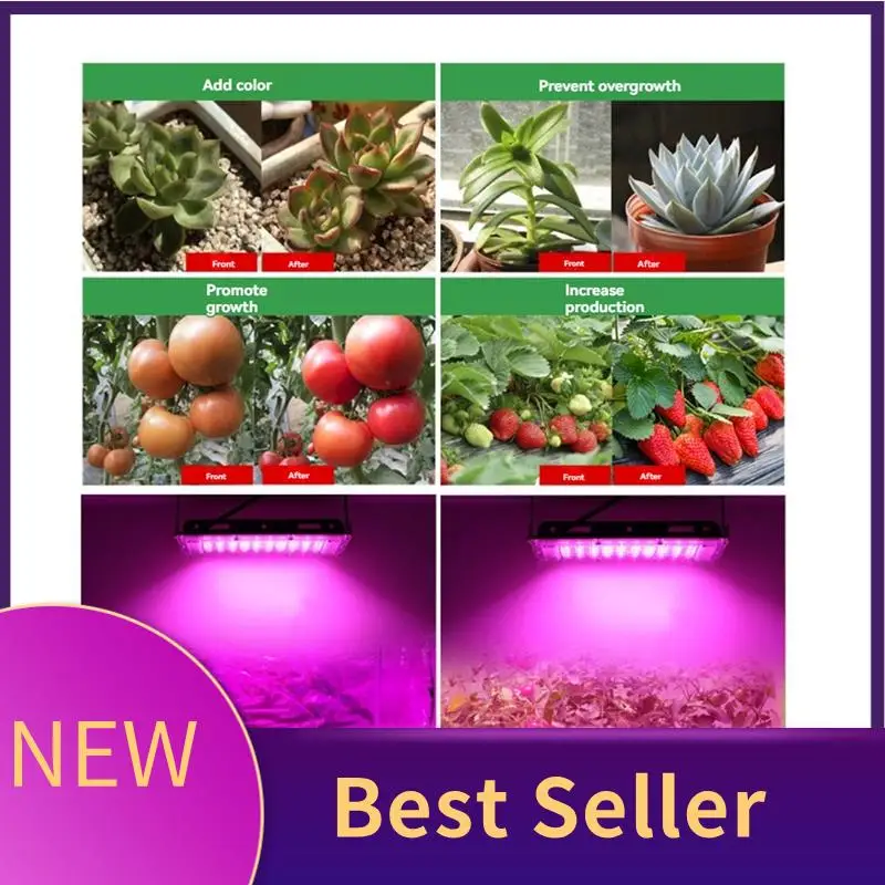 ABLU-For Plants 200W LED Grow Lamp Full Spectrum Phyto Lamp Greenhouse Growth Lighting  EU Plug
