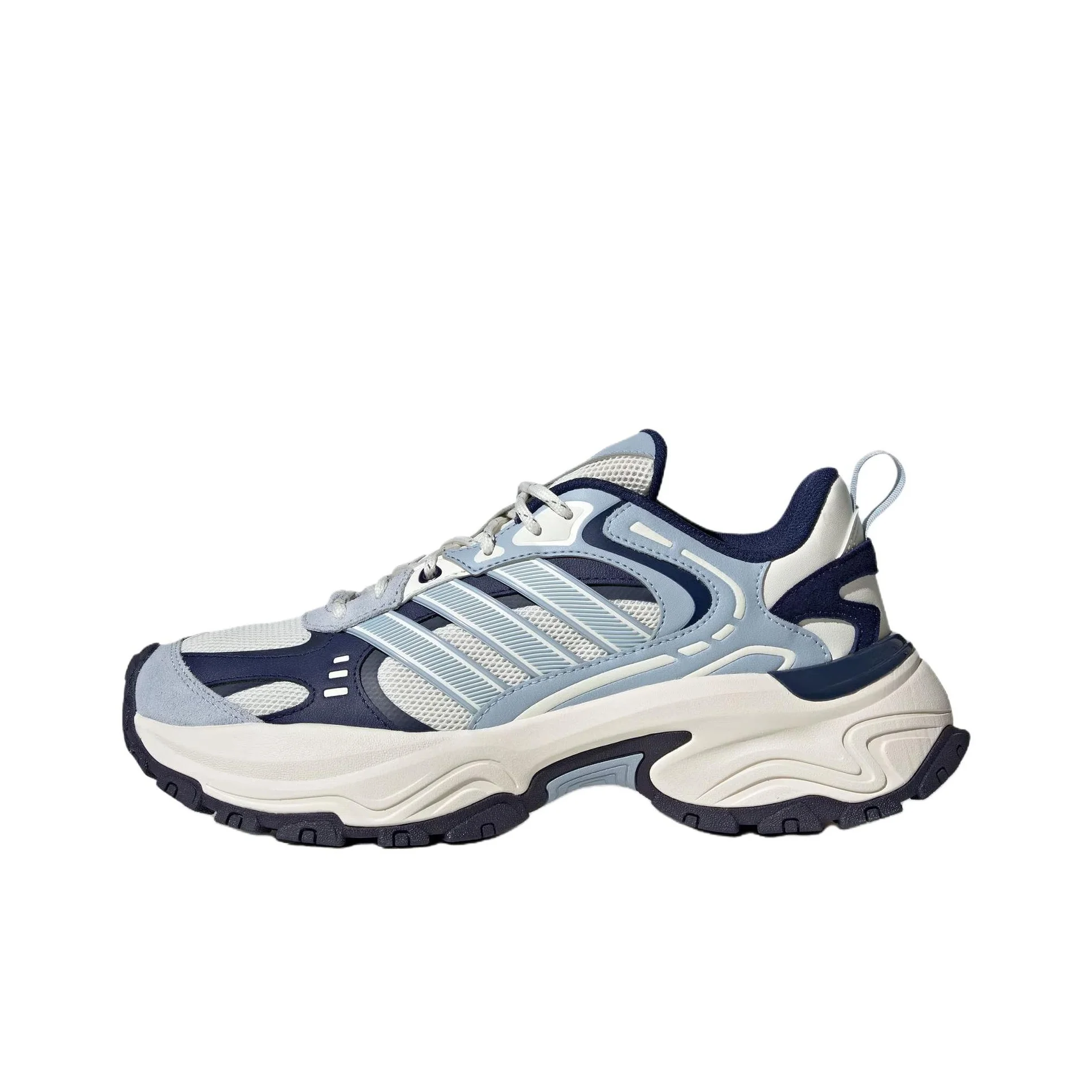 Adidas SHADOW FEVER Slip Resistant Abrasion Resistant Low top Chunky Sneakers Unisex White Blue KK3781