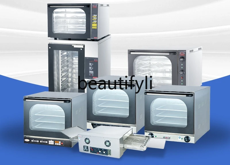 Baking electric oven with spray timing full perspective hot air circulation furnace one machine and multiple use