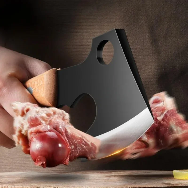 High carbon steel axe bone chopping knife household axe bone chopping knife Kan cattle bone knife