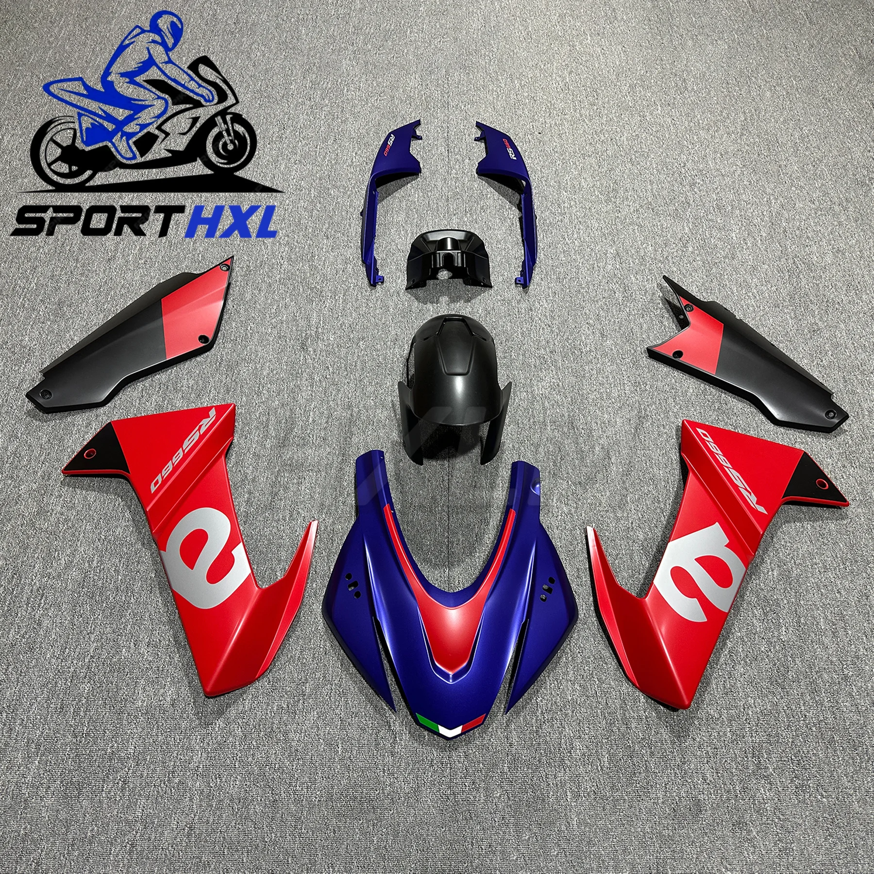 

Обтекатель кузова для Aprilia RS660 2022-2023 2024, комплект обтекателя, комплект обтекателя кузова, полный комплект обтекателя, литой пластик, литой под давлением