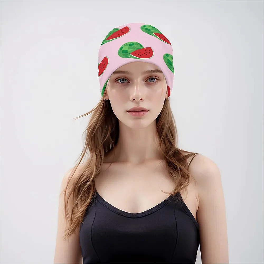 หมวกไหมพรมลายน่ารักมีสไตล์วันวาเลนไทน์ กันลม นุ่ม ยืดหยุ่นและอบอุ่น