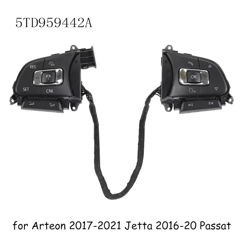 

AT92-5TD959442A Wheel Multi-Function Steering Wheel Switch Button Cruise Control Sswitch For VW Touran 2016-2026