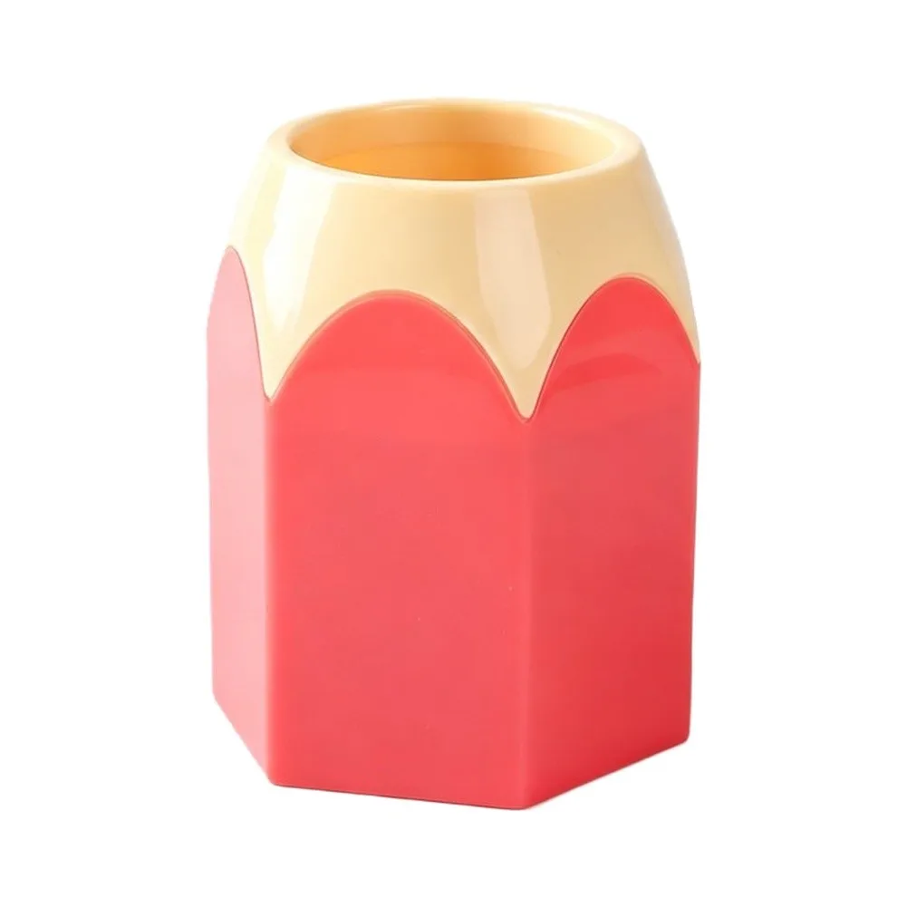 Student Friendly Hexagonal Pen Holder in Four Colors for Organizing Writing Tools 8.5 6.5 10.5cm PP Material for Home Office Use