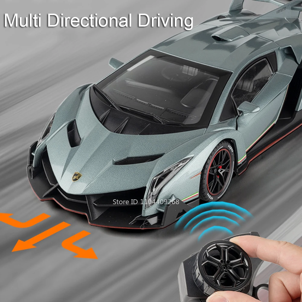 1:24 Veneno LX570 Automodel Speelgoed Legering Lichaam Muziek Licht Hoge Simulatie Telewagen Modellen Prachtige Interieur Voertuigen Kinderen Geschenken