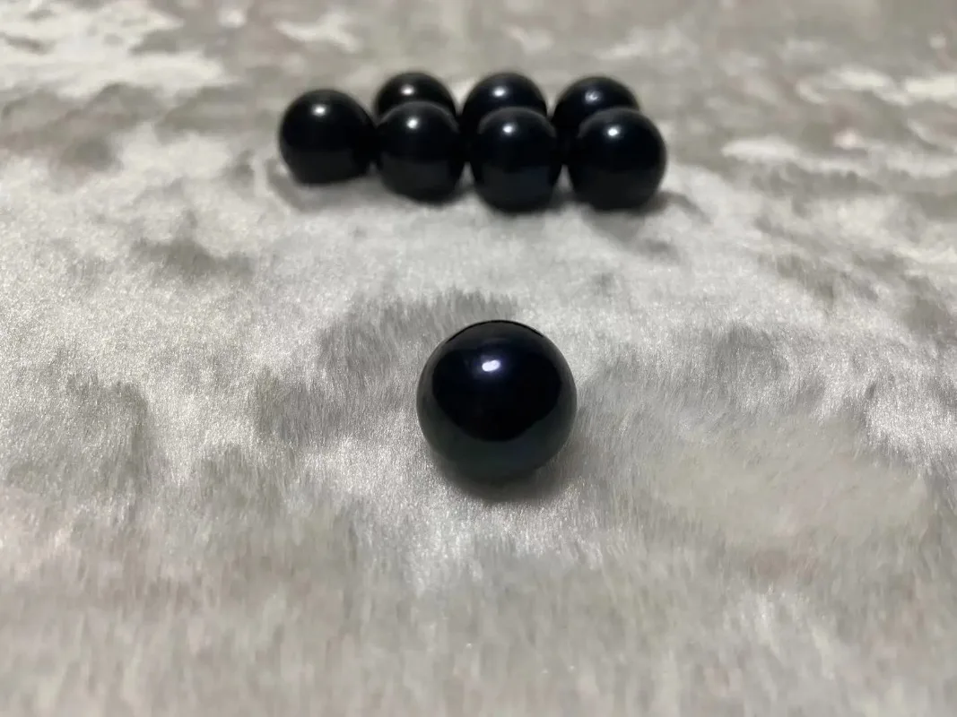 Charming Natural Scarce Huge 15-16mm Sea Genuine Black Loose Pearl Free Sahipping for Women  Jewelry