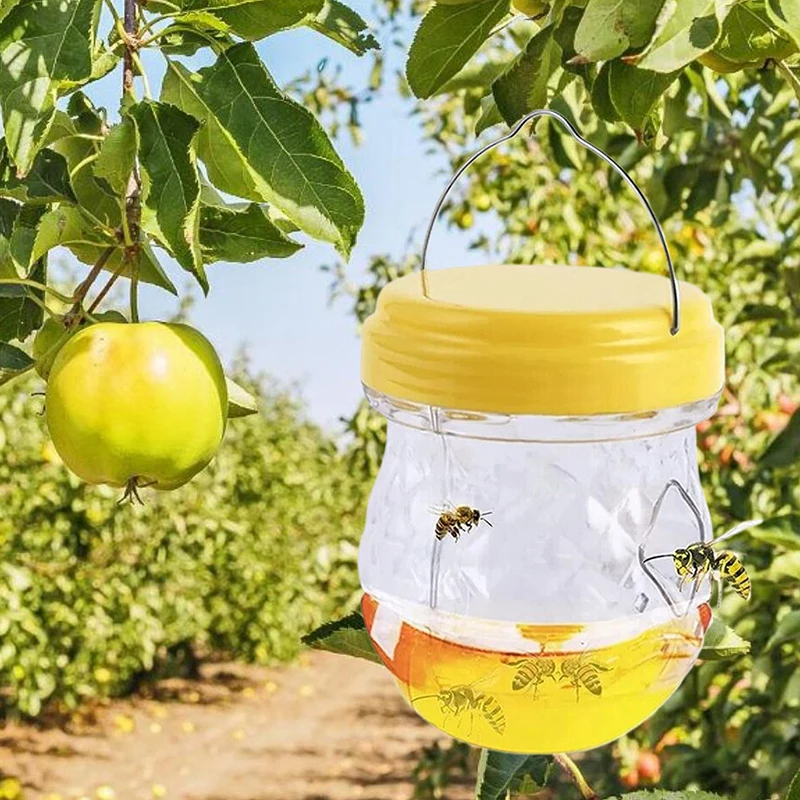 Plastic Fruit Fly Trap Killer Drosophila Trap Anti Fly Fruit Fly Killer Catcher Orchard Insect Trap Pest Control Fly Bee Trap