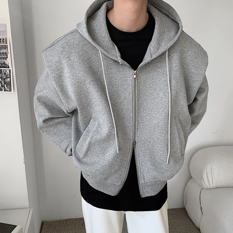 IEFB-Sweats à capuche de style coréen pour hommes, manteau de niche PVD, double couche, composite initié, grand profil, nouveau, tendance, automne,