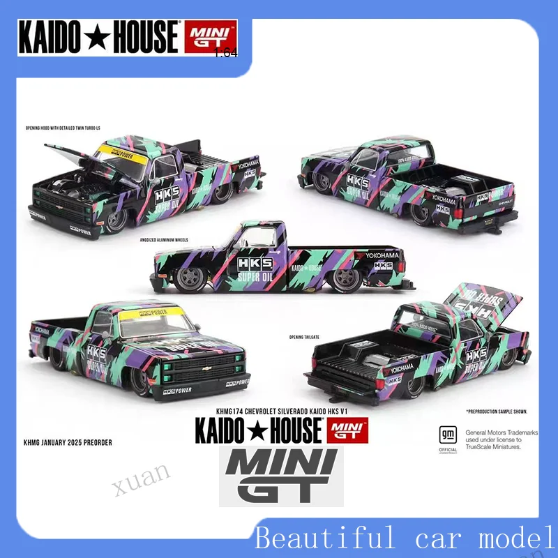 

Kaido House x MINI GT 1:64 Chevrolet Pickup Simulation Car Model