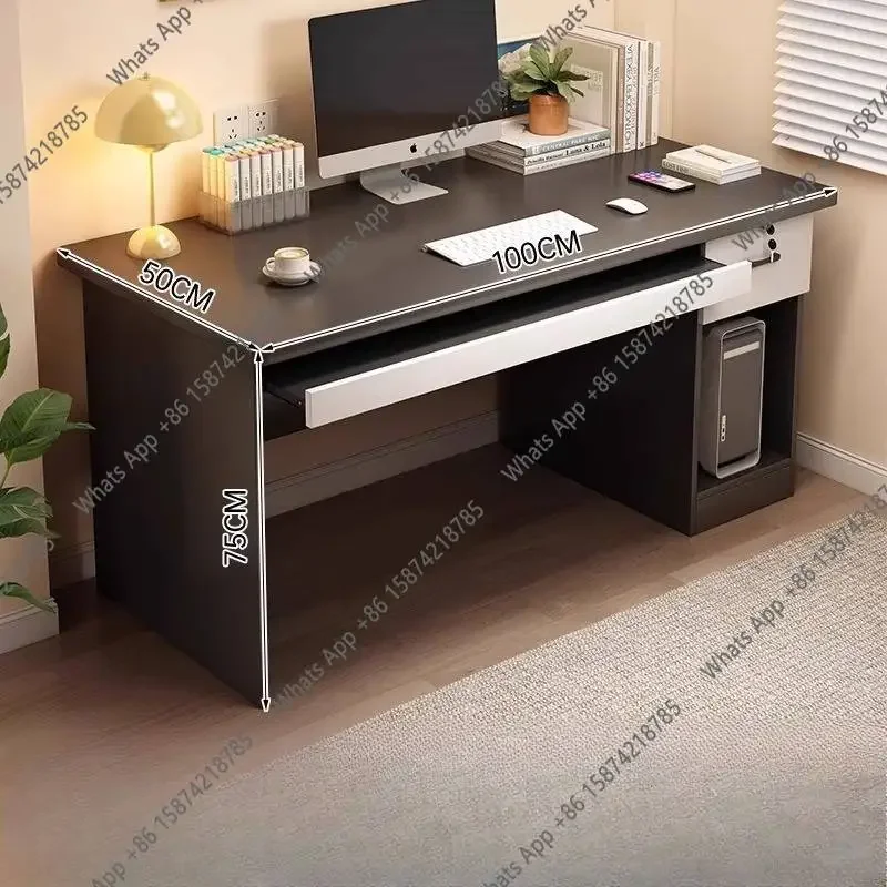 N68 Modern Student Computer Desks Rectangular Luxury Notebook Office Gaming Desk Drawers Bedroom Mesas De Computador Furniture
