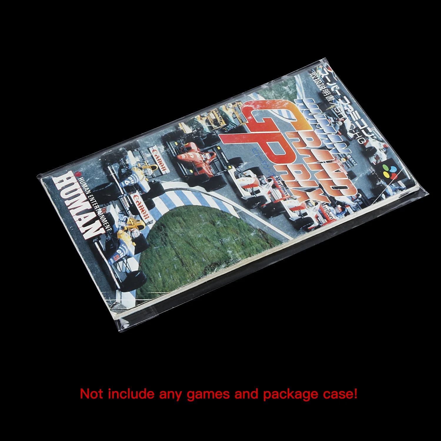 100pcs Resealable Protective Manual Insert Bags Plastic Sleeves for Super Famicom SFC Cartridge Game Pouch Instructions Booklet