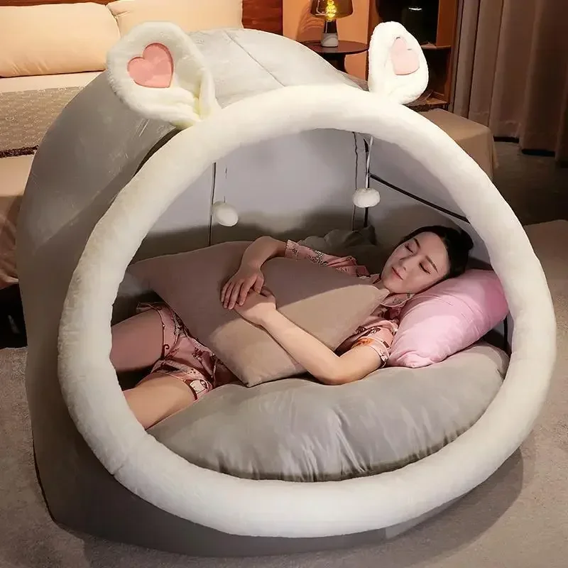 Creative Cartoon Warm and Comfortable Nest Plush Mattress for Lazy Girls To Rest At Home