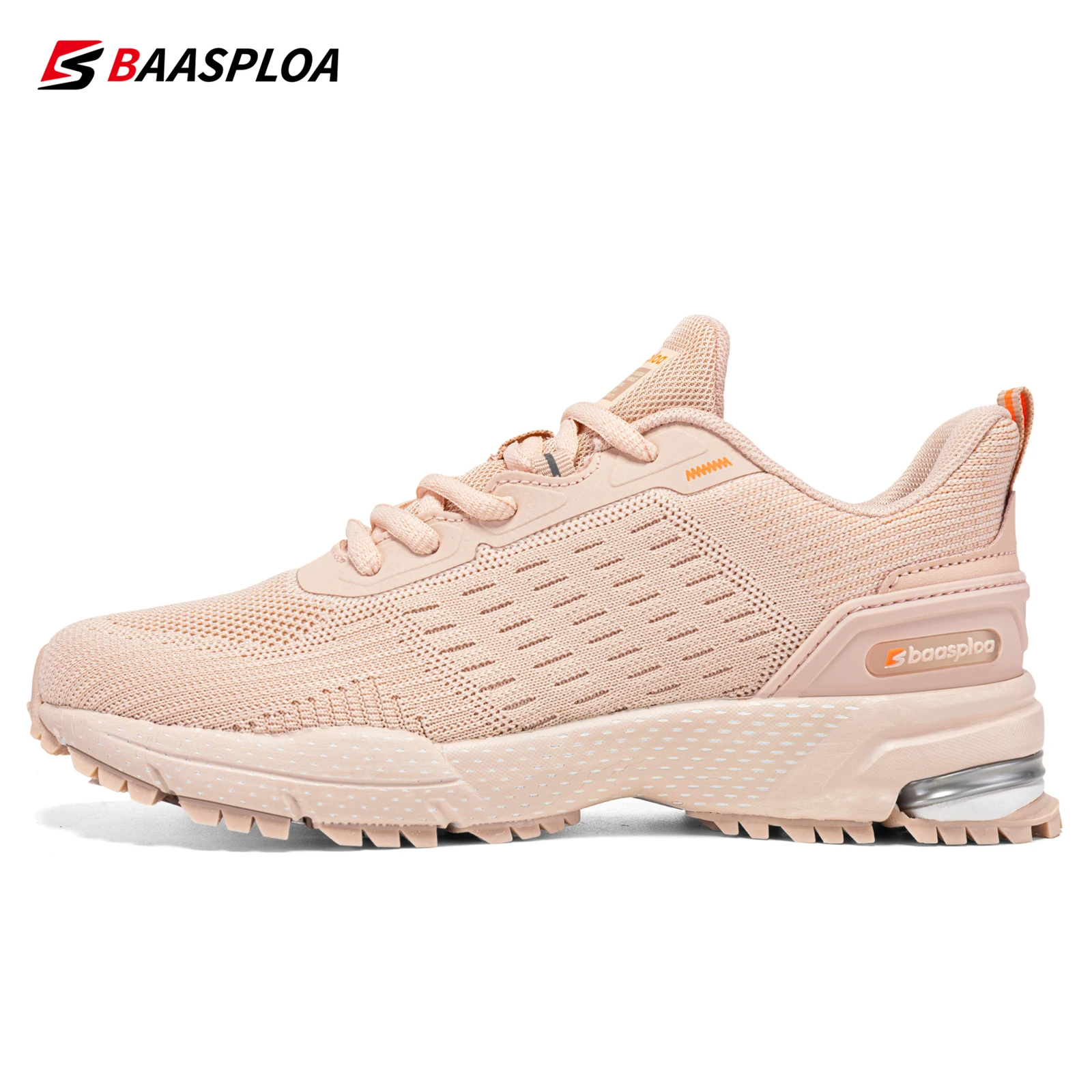 Baasploa Women Running Shoes New Fashion Mesh Breathable Sport Shoes Women Lightweight Casual Sneakers Non-Slip Free Shipping