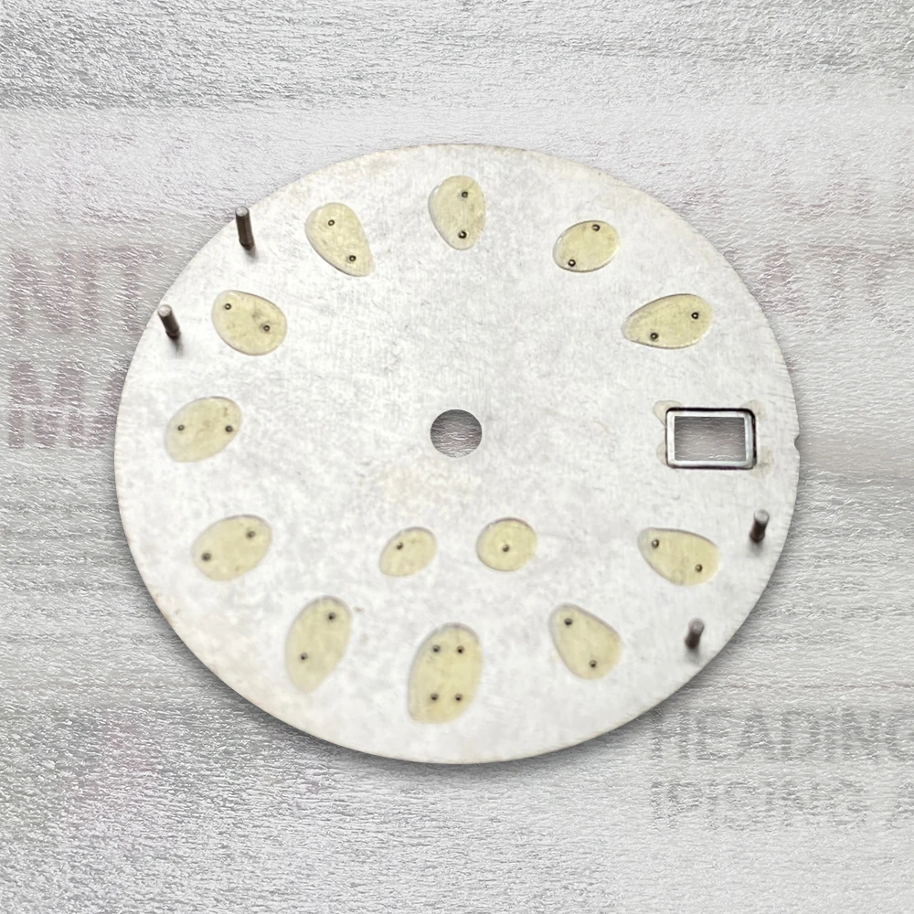 28.5 مللي متر S شعار أشعة الشمس الهاتفي صالح NH35/NH36/4R/7S اليابان حركة الأخضر مضيئة ساعة عالية الجودة تعديل الملحقات