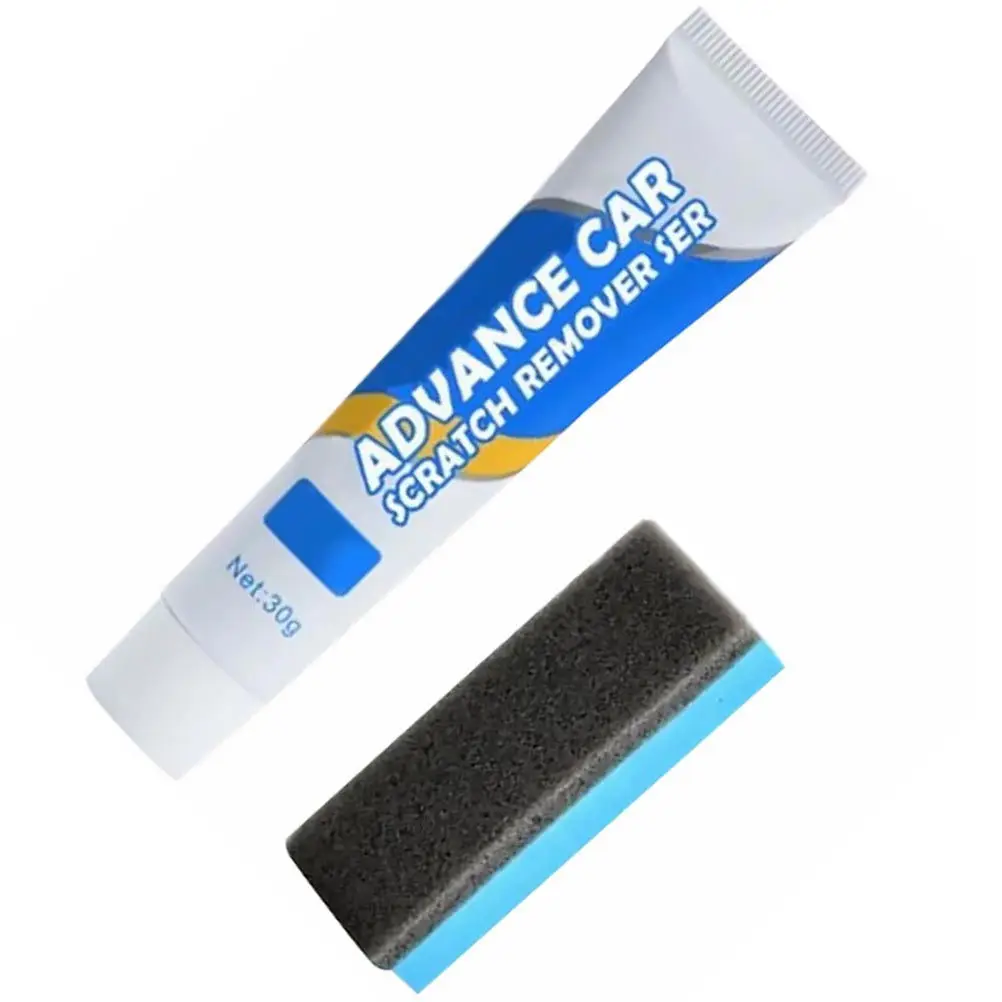 Kit de Reparación de Arañazos para Autos, 1 Set, Cera para Pulir, Pasta Compuesta para Carrocería, Limpia Residuos de Caucho, Elimina Manchas de Pintura, Mejora el Brillo