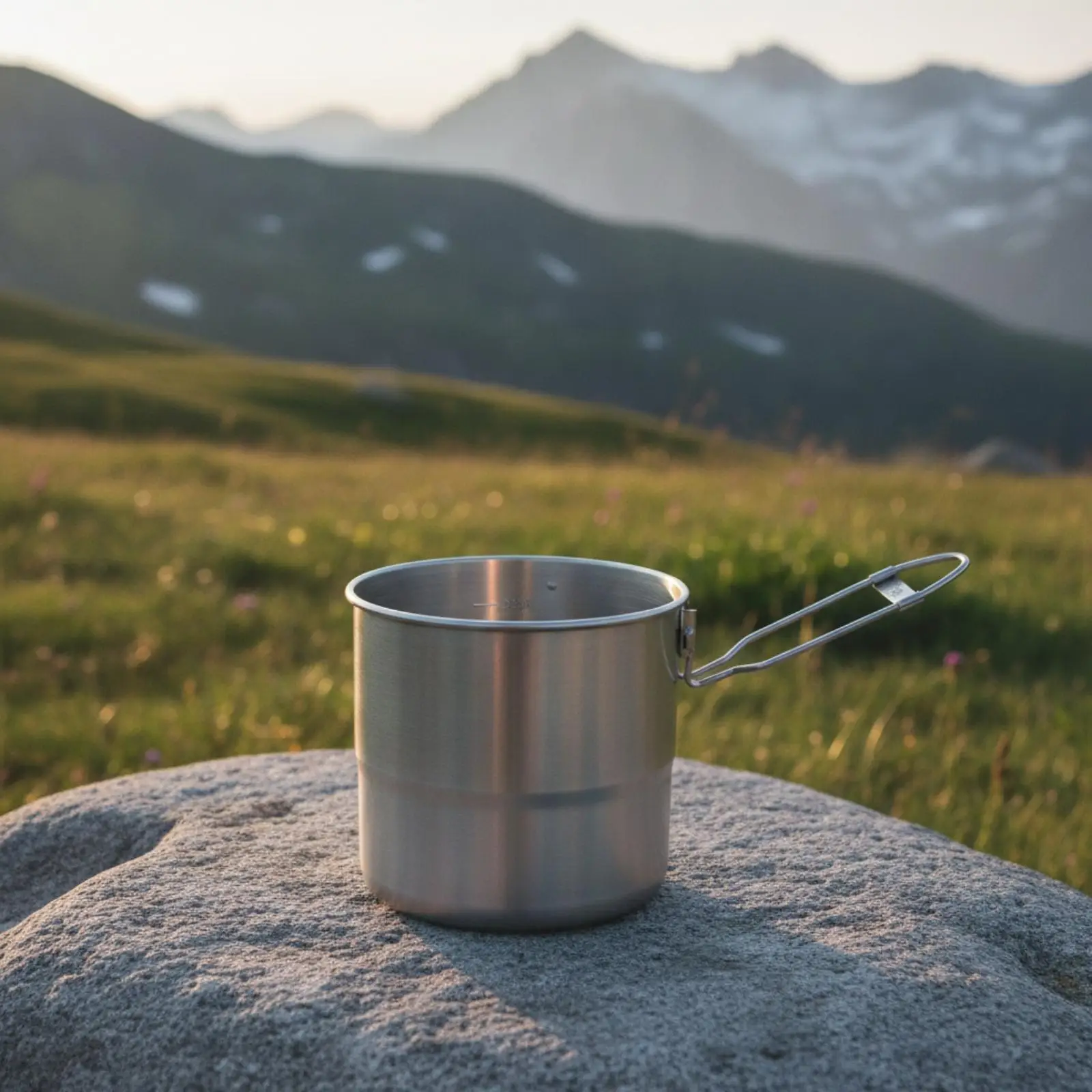 Camping Cooking Kettle 3 Liter Stainless Steel Pot with Pressure Lock Lid for Trail and Campsite