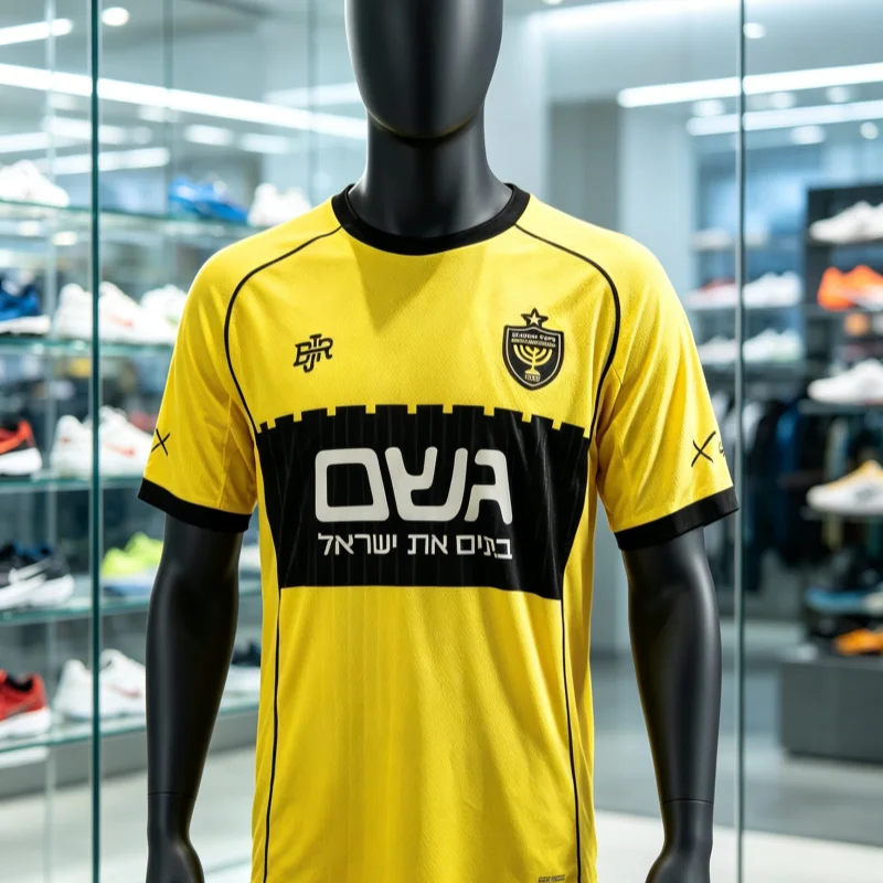 Summer Beitar Jerusalem Soccer Jersey Y2K All Over Print Matching Fan Uniform Breathable Sport Shirt for Training Wear