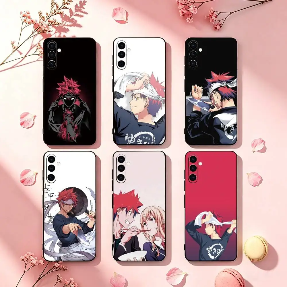 Food Wars_ Soma Yukihira-z Phone Case For Samsung Galaxy A73,A72,A71,A70,A53,A52,A51,Others Soft Black Cover