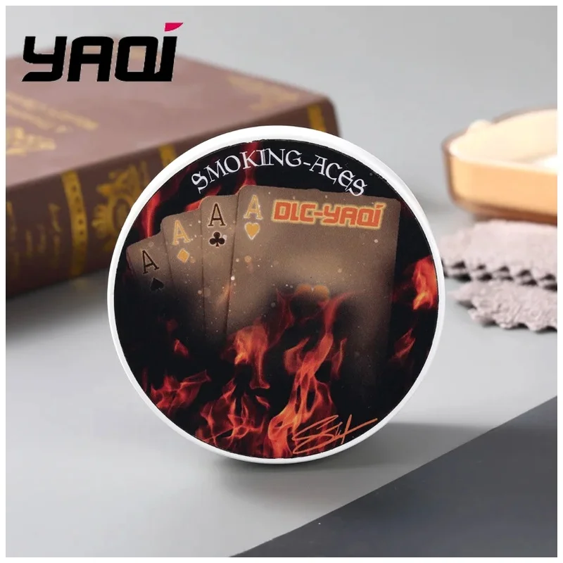 yaqi-男性用シェービングソープ-170g-スモーキングエース-アーティザン-ウェットシェービング用具-男性への最高の贈り物-男性用グルーミング用品-男性へのギフト