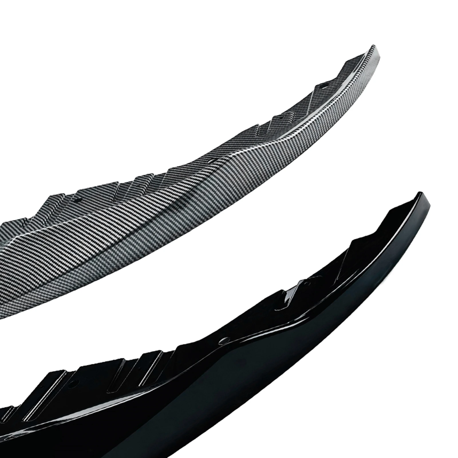 

Pop Front Bumper Spoiler Lip Carbon Fiber Look/Gloss Black Splitter For BMW 4 Series G26 M Sport M440i I4 M50 Gran Coupe 2020-20