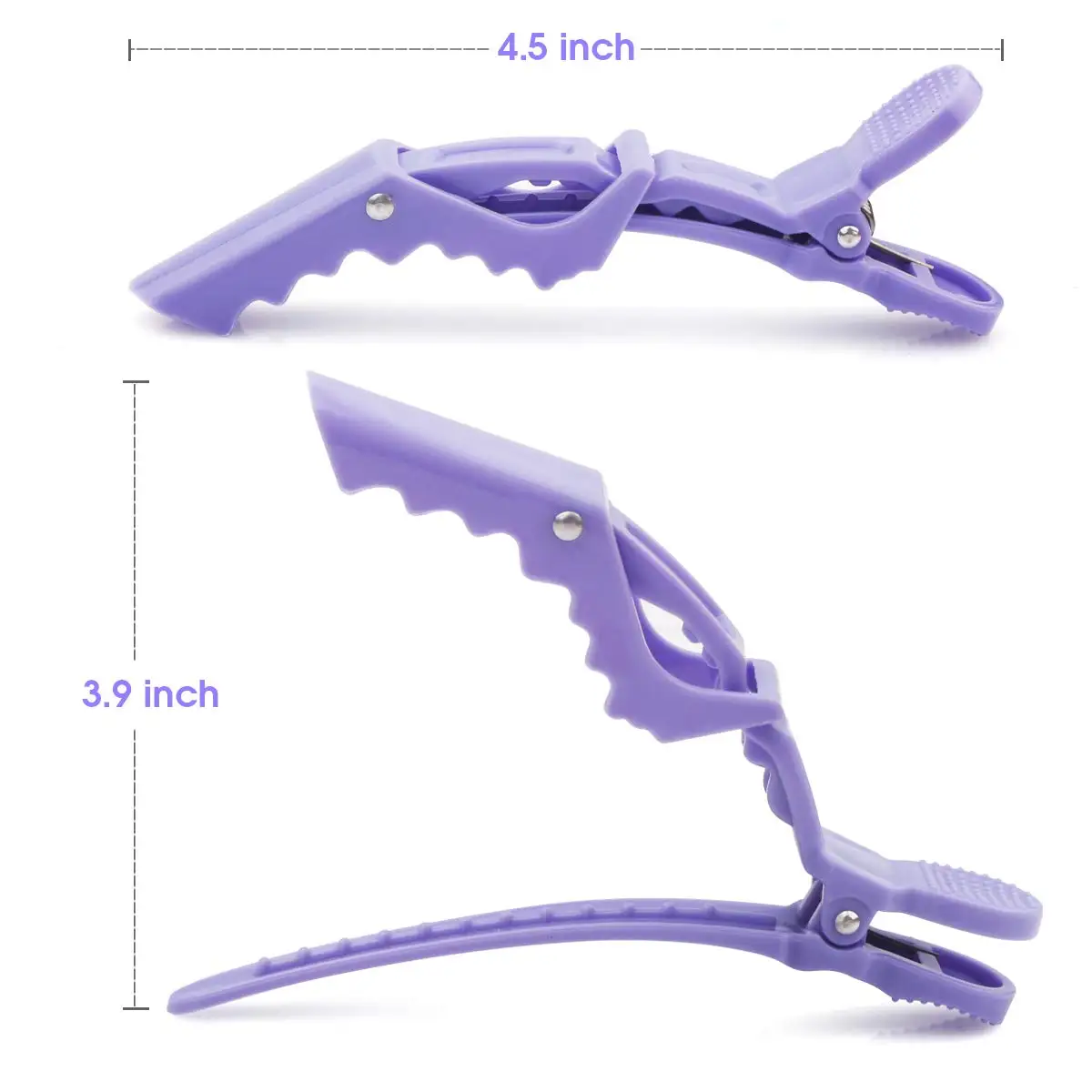 10PCS/LOT Hairdressing Alligator Plastic Hair Clips Clamps Holding Hair Section Claw Bow Hairpins Hair Styling Accessories