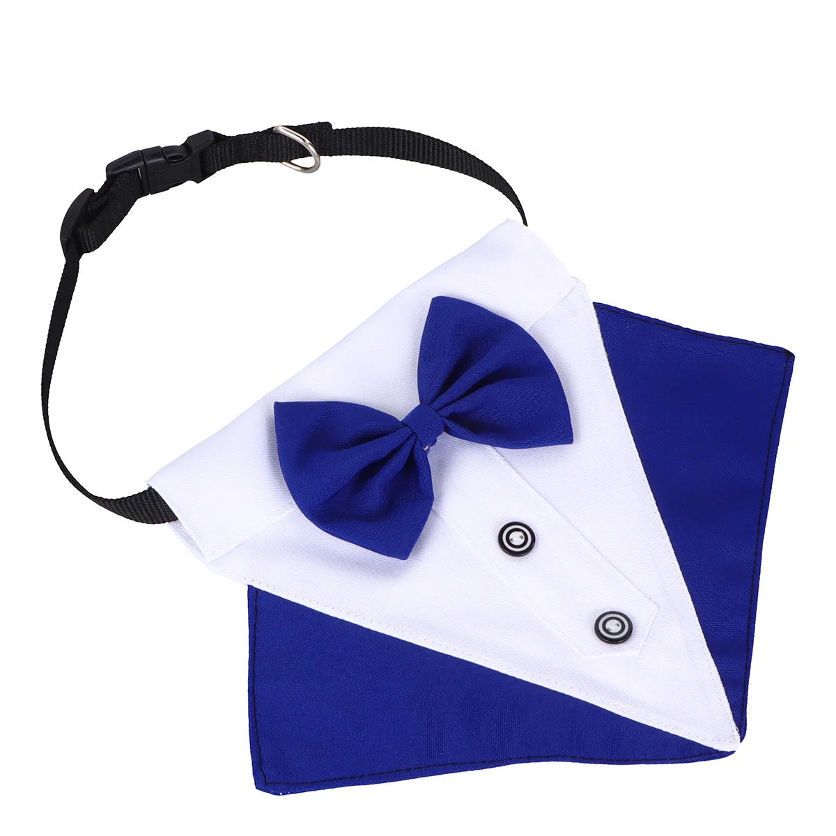 

1 set Pet Dog Bib Waterproof Triangle Scarf For Outdoor Eating Protection Durable Cotton Collar Adjustable Pet Drool Bibs