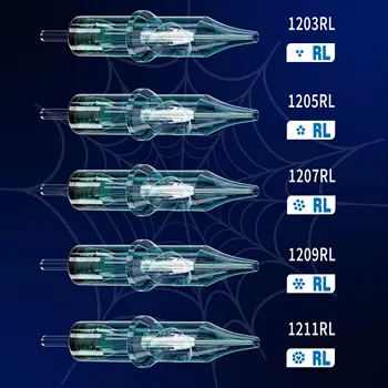 50 ks Neebol tetovacích jehel, jednorázové tetovací jehly různých velikostí, vyměnitelné standardní kulaté vložky pro tetovací potřeby 10 nejlepší prodej Dr. Pen M8 - №2