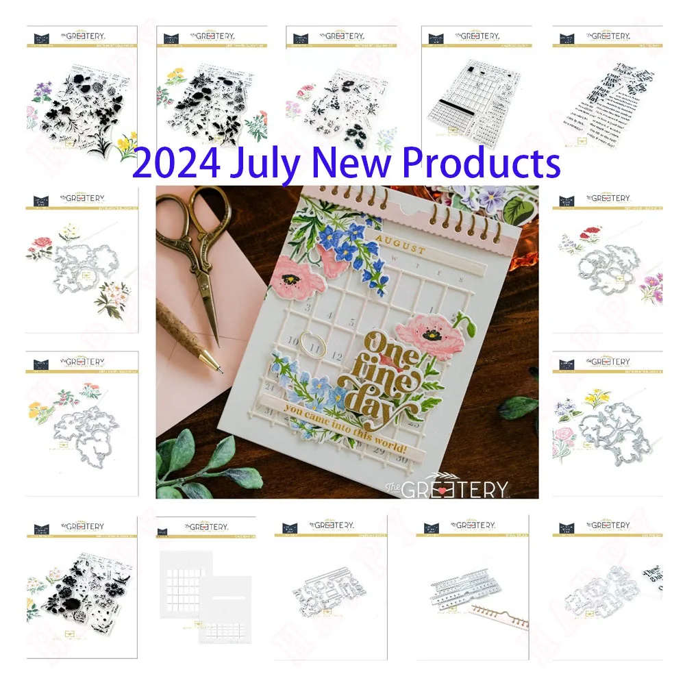 

One Fine Day Calendar die cutting dies 2024 new arrivals DIY Metal Cutting die Stamp Stencil Scrapbooking Craft Embossing Makin